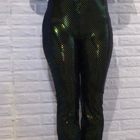 Green sequin mermaid dance pants - Picture 5 of 5